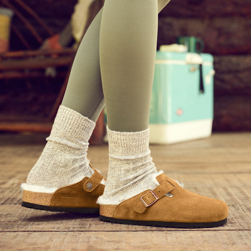 BOSTON SHEARLING - MINK - SUEDE