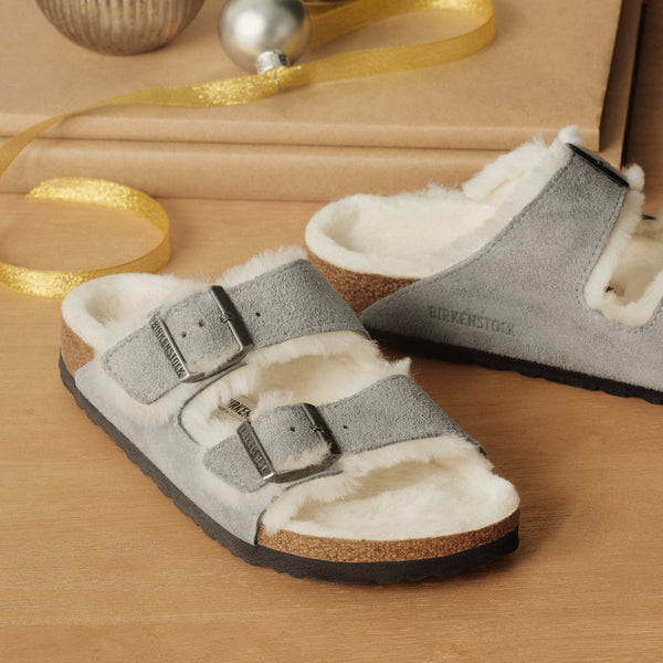 ARIZONA SHEARLING - STONE COIN - SUEDE