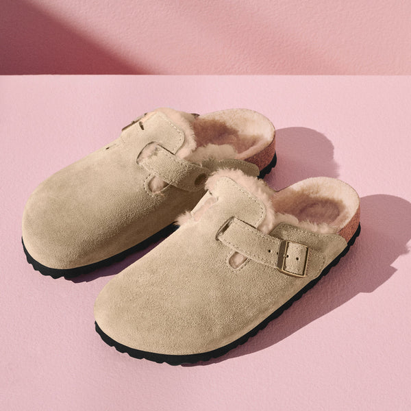 BOSTON SHEARLING - TAUPE - SUEDE