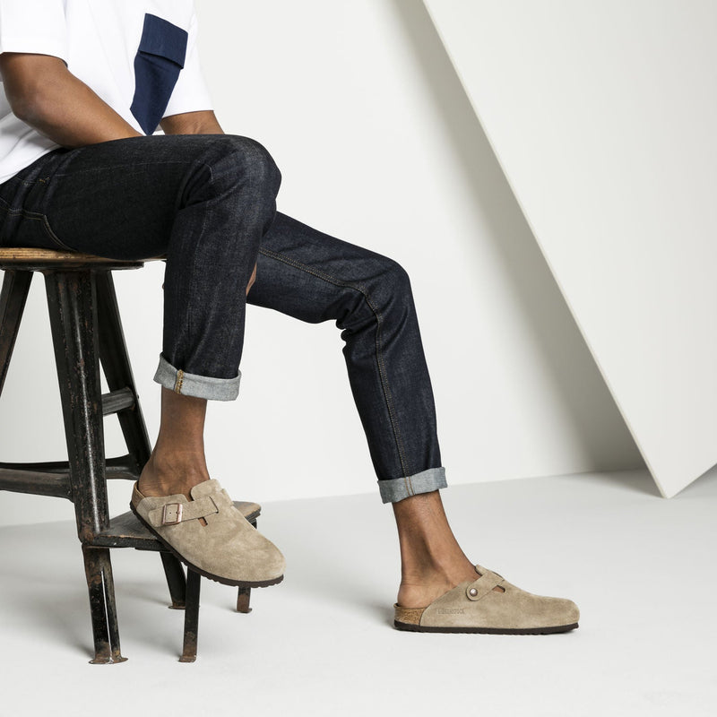Boston Soft Footbed Taupe Suede